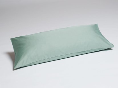 Yumeko Kussensloop katoen satijn sea green 40x80 100% biologisch en fairtrade katoen, satijn geweven