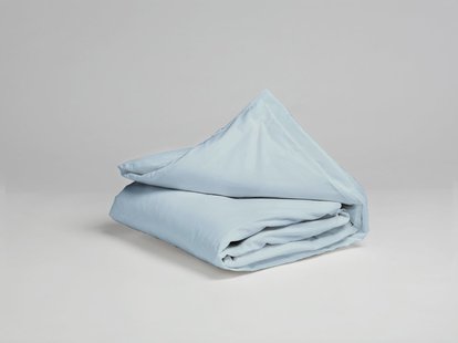 Yumeko Kinderdekbedovertrek katoen satijn sky blue 120x150 100% biologisch en fairtrade katoen, satijn geweven