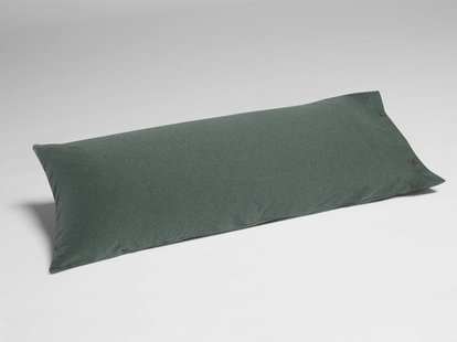 Yumeko Kussensloop jersey pine green 40x80 100% biologisch en fairtrade katoen, jersey katoen (gebreid)