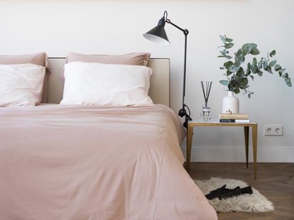 Yumeko Dekbedovertrek jersey vintage rose 100% biologisch en fairtrade katoen, jersey katoen (gebreid)