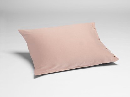 Yumeko Kussensloop jersey vintage rose 60x70 100% biologisch en fairtrade katoen, jersey katoen (gebreid)