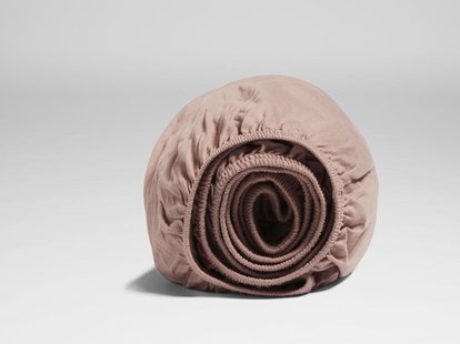 Yumeko Hoeslaken jersey vintage rose 90x210x30 100% biologisch en fairtrade katoen, jersey katoen (gebreid)