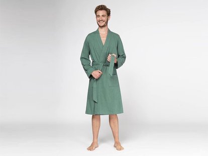 Yumeko Badjas jersey pine green 100% biologisch en fairtrade katoen, jersey katoen (gebreid) Yumeko Badjas jersey pine green 100% biologisch en fairtrade katoen, jersey katoen (gebreid)