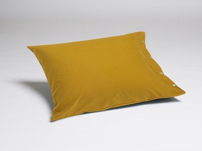 Yumeko Kussensloop flanel indian yellow 100% biologisch katoen, flanel (licht geborsteld)