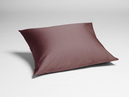 Yumeko Kussensloop katoen satijn rose brown 60x70 100% biologisch en fairtrade katoen, satijn geweven