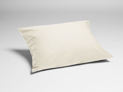 Yumeko Kussensloop percal katoen white sand 100% biologisch en fairtrade katoen, percal geweven