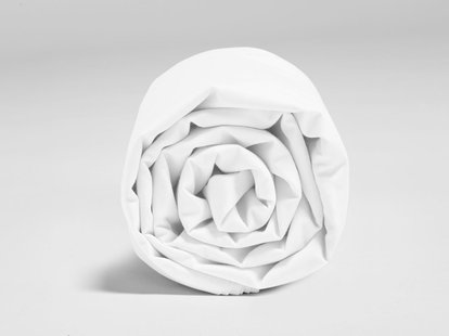 Yumeko Laken percal pure white 180x290 100% biologisch en fairtrade katoen, percal geweven