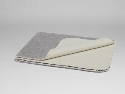 Yumeko Merinowollen deken grey melange 150x220 100% merino scheerwol