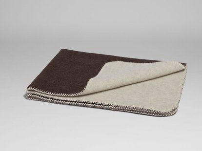 Yumeko Merinowollen deken chestnut 150x220 100% merino scheerwol