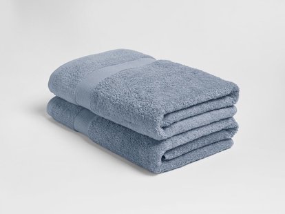 Yumeko Douchelakens terry faded blue 70x140 - 2 st 100% biologisch en fairtrade katoen Yumeko Douchelakens terry faded blue 70x140 - 2 st 100% biologisch en fairtrade katoen