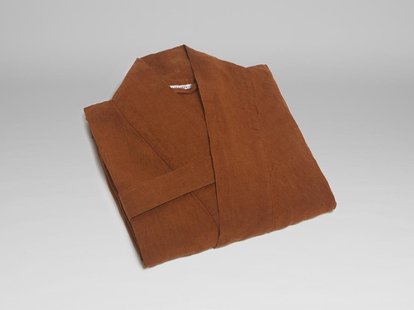 Yumeko Kimono badjas gewassen linnen almond brown L 100% gewassen linnen Yumeko Kimono badjas gewassen linnen almond brown L 100% gewassen linnen