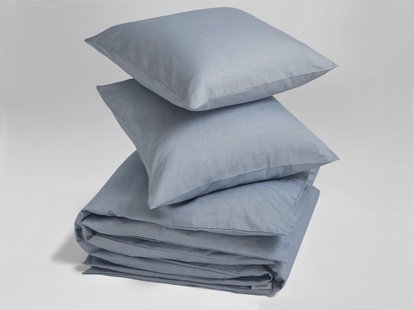 Yumeko Dekbedovertrek katoen Tencel™ blue chambray 200x220 + 2/60x70 60% biologisch katoen, 40% TENCEL™