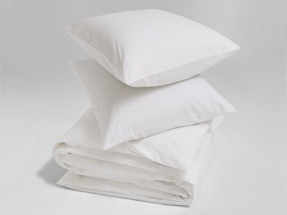 Yumeko Dekbedovertrek katoen Tencel™ pure white 240x220 + 2/60x70 60% biologisch katoen, 40% TENCEL™