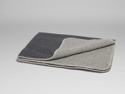 Yumeko Merinowollen deken charcoal 150x220 100% merino scheerwol