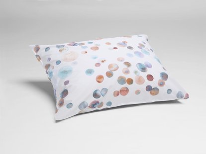 Yumeko Kussensloop percal katoen watercolor dots 100% biologisch en fairtrade katoen, percal geweven
