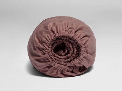 Yumeko Hoeslaken katoen Tencel™ blush rose 90x210x30 60% biologisch katoen, 40% TENCEL™