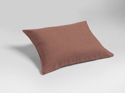 Yumeko Kussensloop gewassen linnen clay rose 60x70 100% gewassen linnen
