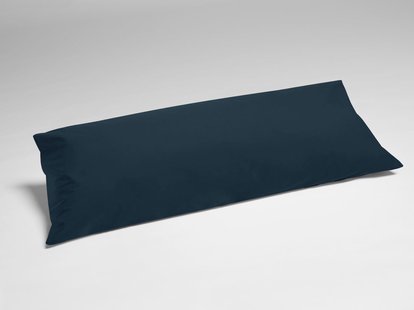Yumeko Kussensloop percal navy 40x80 100% biologisch en fairtrade katoen, percal geweven