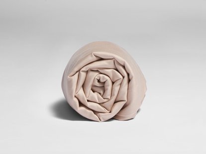 Yumeko Kinderlaken katoen satijn dusty rose 100% biologisch en fairtrade katoen, satijn geweven