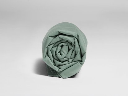 Yumeko Kinderlaken percal katoen jade green 100% biologisch en fairtrade katoen, percal geweven