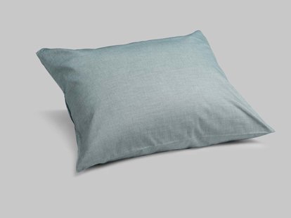 Yumeko Kussensloop katoen Tencel™ green chambray 50x60 60% biologisch katoen, 40% TENCEL™