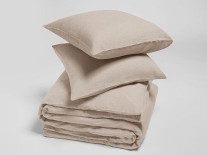 Yumeko Dekbedovertrek gewassen linnen dusty rose 240x220 + 2/60x70 100% gewassen linnen