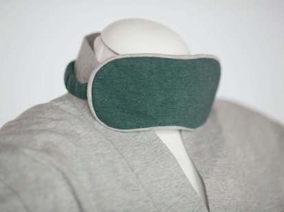 Yumeko Slaapmasker jersey pine green 100% biologisch en Fairtrade katoen, jersey katoen (gebreid)