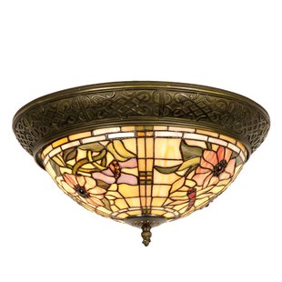 Clayre&Eef Mira - plafondlamp in Tiffany-stijl