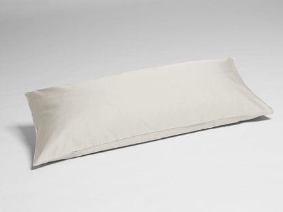 Yumeko Kussensloop katoen satijn sandy grey 40x80 100% biologisch en fairtrade katoen, satijn geweven