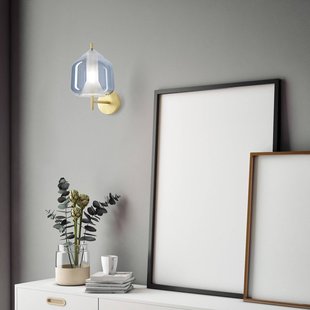 miloox by Sforzin Wandlamp X-Ray, grote kap Ø 17cm hemelsblauw miloox by Sforzin Wandlamp X-Ray, grote kap Ø 17cm hemelsblauw