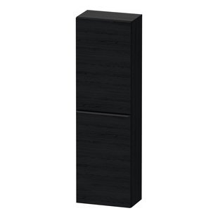 Hoge Kast Duravit D-Neo Kolomkast Wand 132 cm Rechtsdraaiend Mat Eiken Zwart