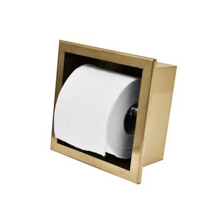 Inbouw Toiletrolhouder BWS RVS Goud OP=OP