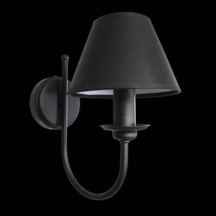 Euluna Wandlamp Bona, 1-lamp, zwart
