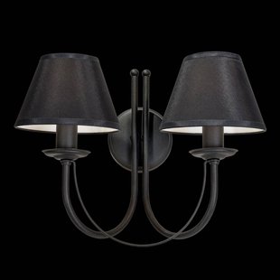 Domiluce Wandlamp Bona, 2-lamps, zwart