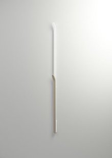 Elektrische Radiator Stick Instamat ARC Handdoekwarmer 170 cm 34W Gepolijst Aluminium Soft Wit