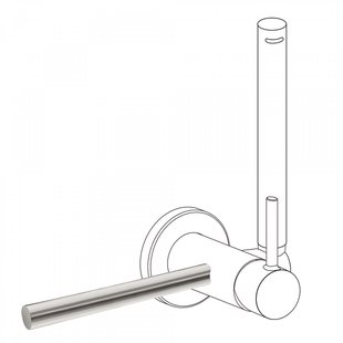 Handdoekhouder t.b.v. bidetmengkraan Tres Study Exclusive RVS