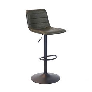 Bronx71 Industriële barkruk Boston leer olijfgroen 60-76 cm -