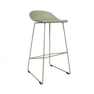 Livin24 Barkruk Ellen groen Scandinavisch design 76 cm