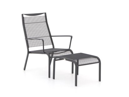 Apple Bee Hawaii lounge tuinstoel stapelbaar met voetenbank - Laagste prijsgarantie!