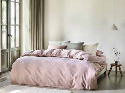 Yumeko Dekbedovertrek katoen TENCEL™ rose chambray 60% biologisch katoen, 40% TENCEL™ Yumeko Dekbedovertrek katoen TENCEL™ rose chambray 60% biologisch katoen, 40% TENCEL™