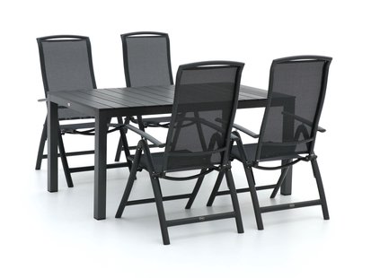 R&S Design Capri/Fidenza 160cm dining tuinset 5-delig verstelbaar - Laagste prijsgarantie!