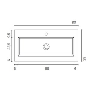 Badmeubelset BWS Salt 100x39cm Greeploos 2 Lades Met Wastafel 2 Kraangaten Scotch Oak