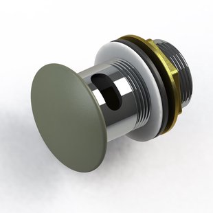 Pop Up Waste Bad Arcqua 1 1/2 Met Overloop Mat Groen