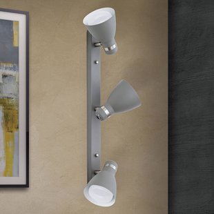 ORION Plafondspot School, 3-lamps, grijs