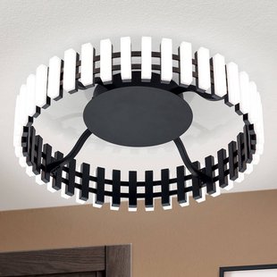 ORION Mansion LED plafondlamp, zwart en wit Ø 43 cm ORION Mansion LED plafondlamp, zwart en wit Ø 43 cm