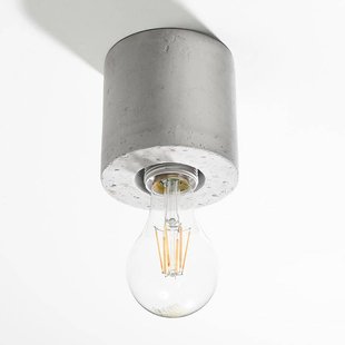 SOLLUX LIGHTING Plafondlamp Akira van beton in cilindervorm SOLLUX LIGHTING Plafondlamp Akira van beton in cilindervorm
