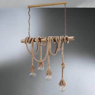 ONLI Hanglamp Mauli van hout en touw
