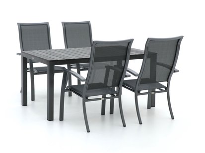 Bellagio Lugo/Fidenza 160cm dining tuinset 5-delig stapelbaar - Laagste prijsgarantie!