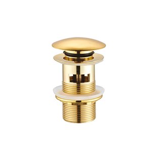 Afvoerplug BWS Design Wastafel Pop Up 76 mm Messing Goud