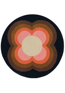 Orla Kiely - Sunflow Pink 60005 - 150 rond Vloerkleed
